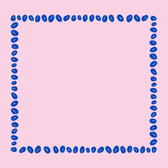 Sitzkissen Coffee Beans Rahmen