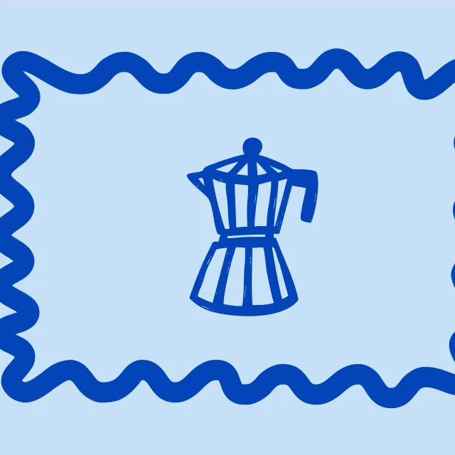 Tischset Wellenrand Hellblau