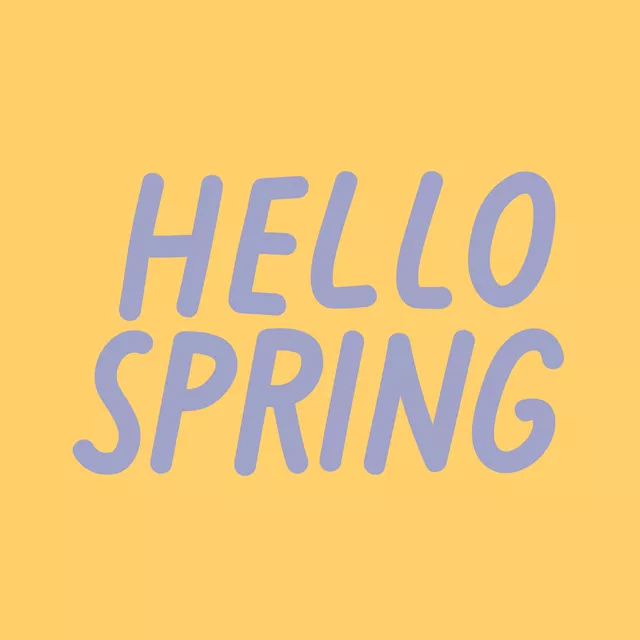 Kissen Hello Spring Yellow