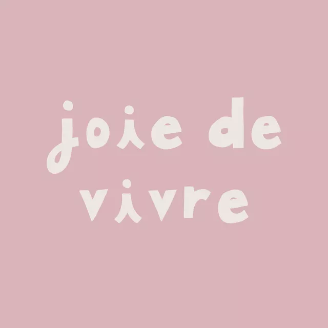 Kissen Joie de vivre rosa