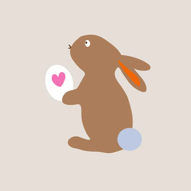 Kissen Osterhase Mit Ei Beige