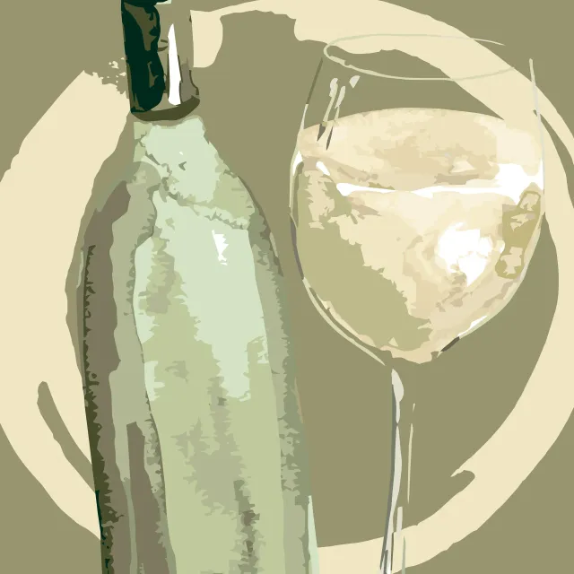 Servietten White Wine Hour