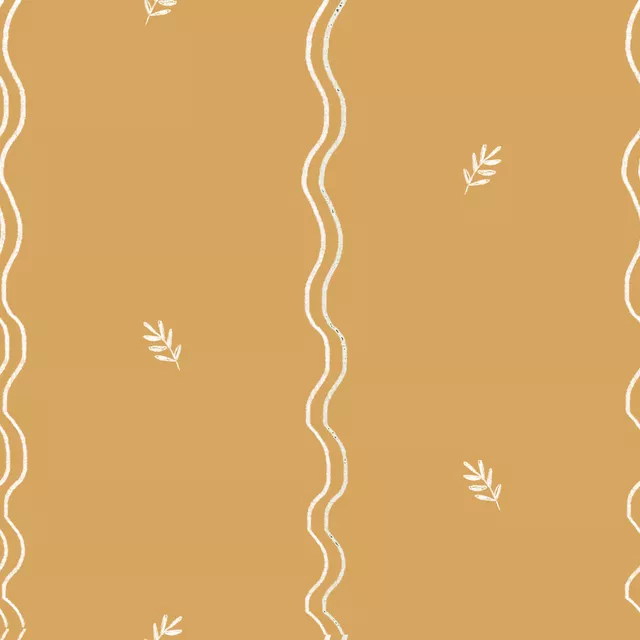 Bankauflage Little leaves gelb