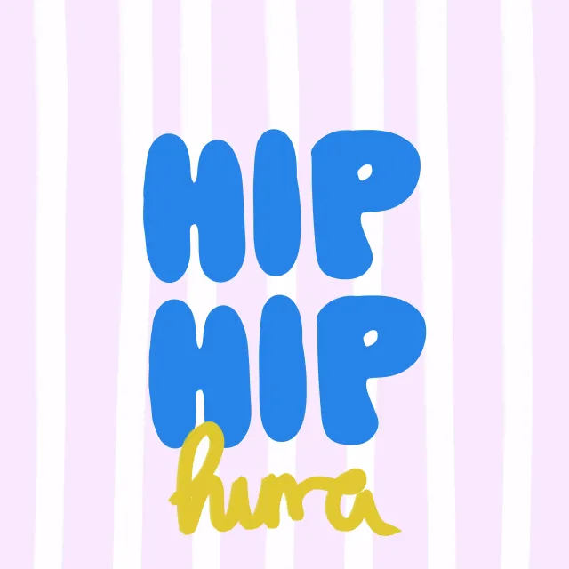 Kissen Hip Hip Hurra