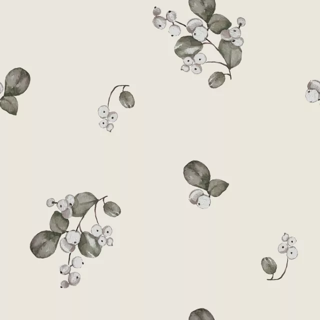 Bodenkissen Schneebeeren offwhite