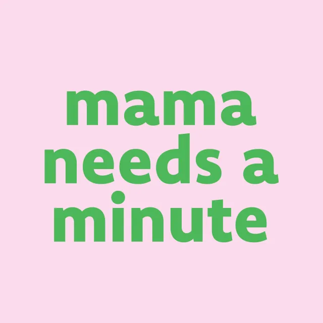 Kissen Mama needs a minute