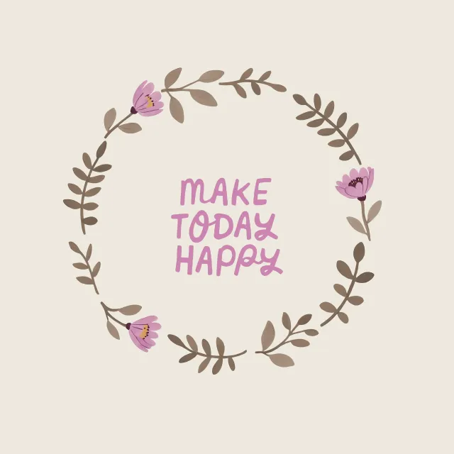 Servietten Kranz Happy