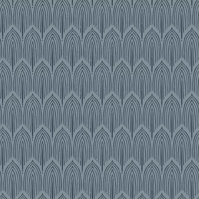 Kissen Boho Arc blau