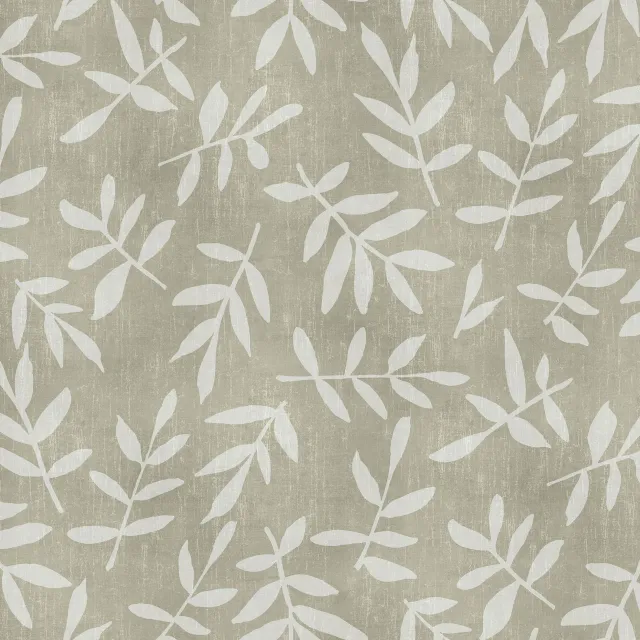 Tischdecke Leaf Pattern Olive Beige