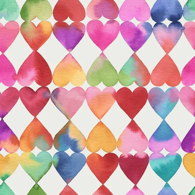 Geschirrtücher Valentinstag Herze Bunt Liebe