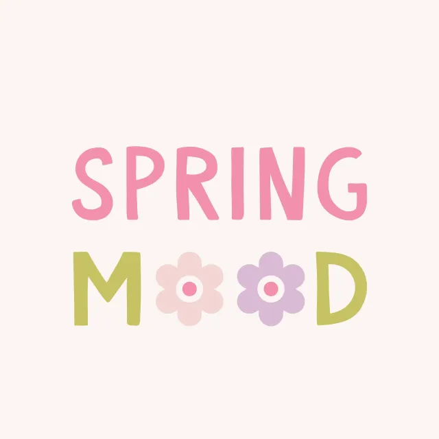 Servietten Spring Mood Spruchkissen Bunt
