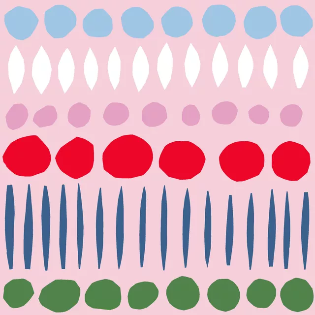 Bankauflage Pattern Springtime rosa