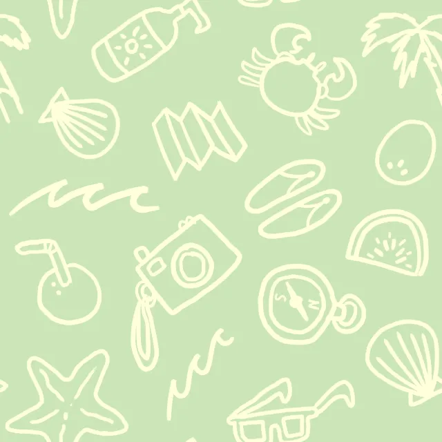 Kissen Roadtrip Essentials Hellgrün