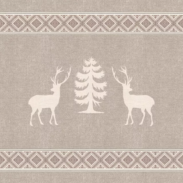 Sitzkissen Nordic deers and tree I