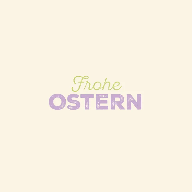 Geschirrtücher Frohe Ostern Typo beige