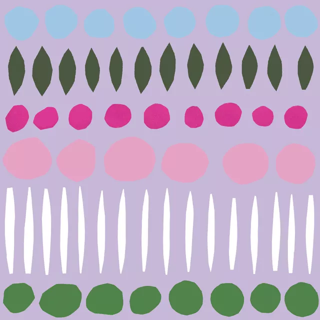 Bankauflage Pattern Springtime flieder