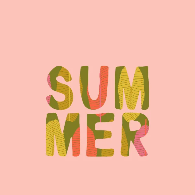 Kissen Tropical Summer Pink