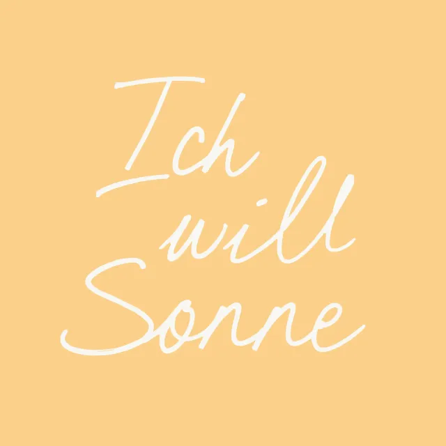 Kissen Ich will Sonne gelb