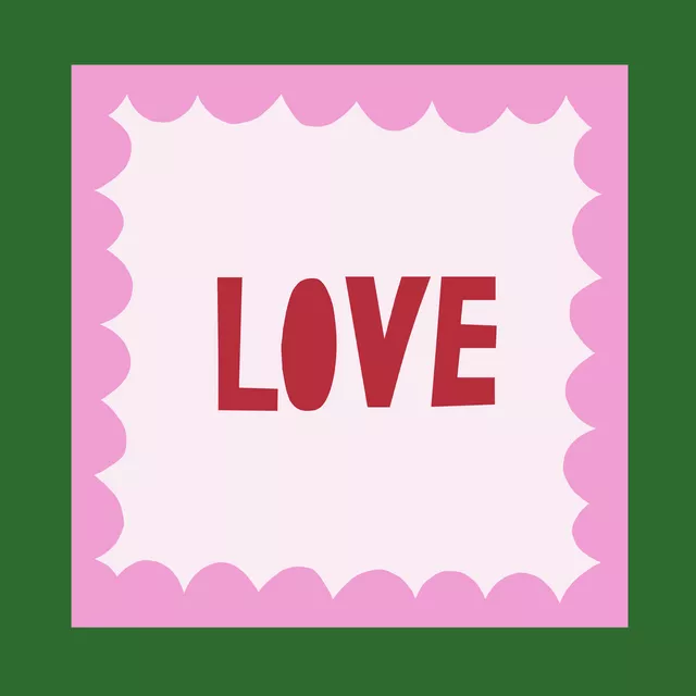 Servietten Love Statement Wellen rosa