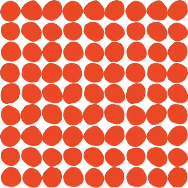 Bankauflage Urban Jungle Punkte Rotorange