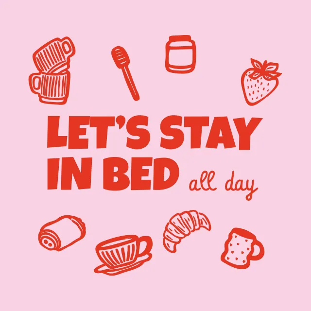 Kissen Let's Stay In Bed
