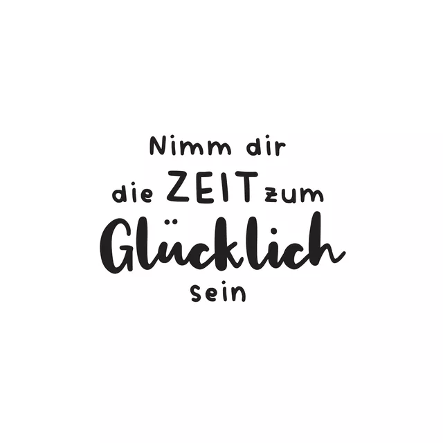 Kissen Zeit zum Glücklichsein