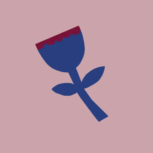 Kissen Frühling Tulpe blau rosa