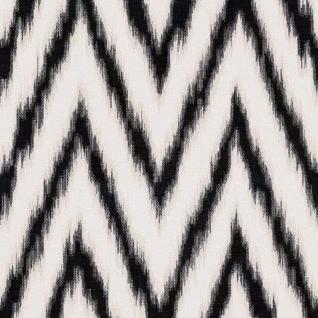 Kissen Ikat Black