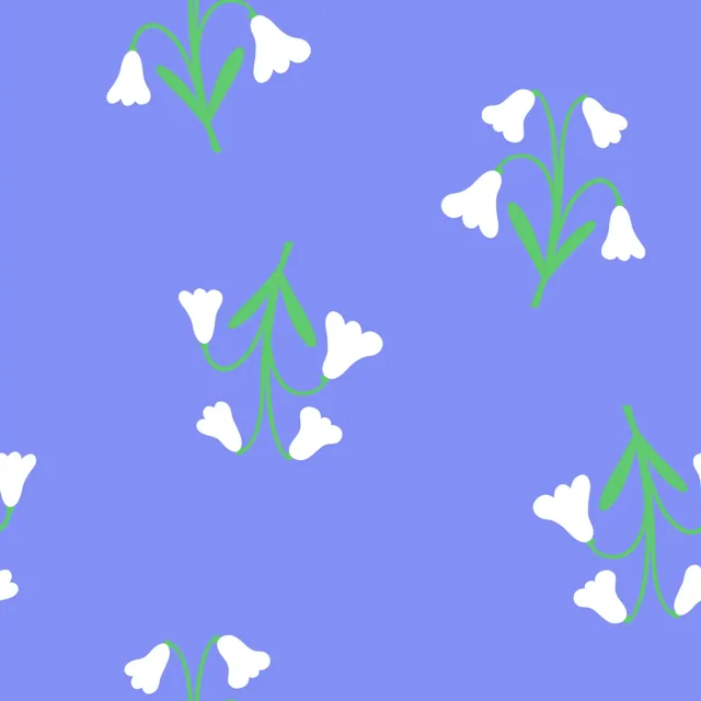 Kissen Ostergloeckchen lila