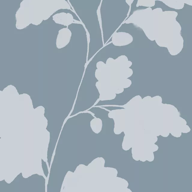 Tischdecke Cottage home blue acorn