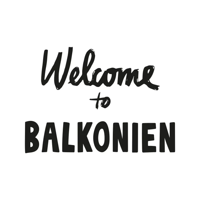 Kissen Balkonien Schwarz Weiß Wende