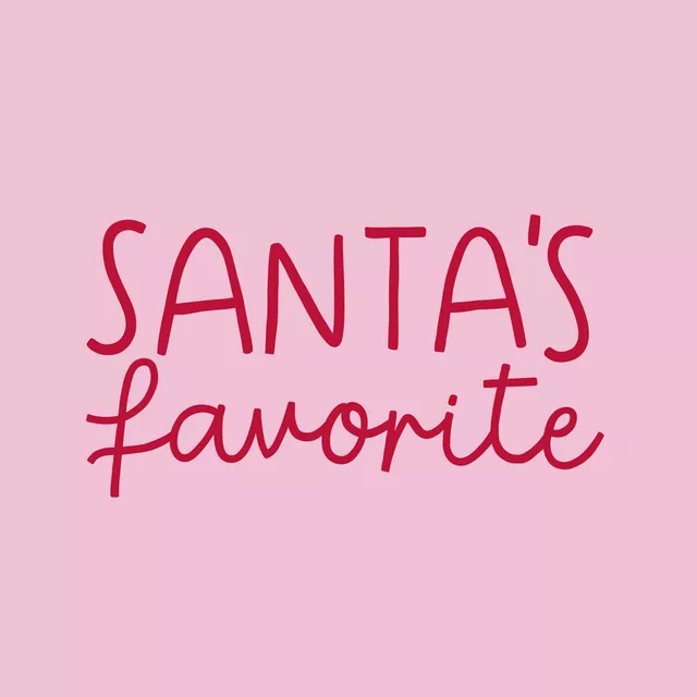Kissen Santas Favorite rosa rot