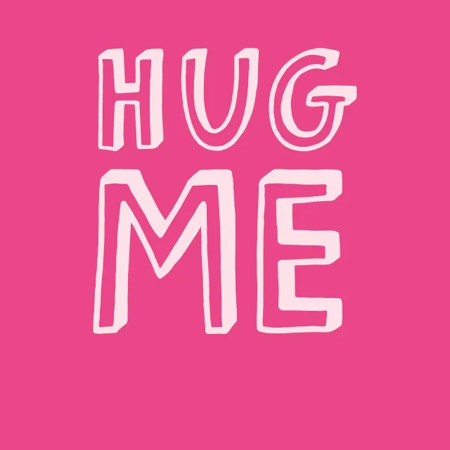 Kissen Hug Me Wendekissen Pink