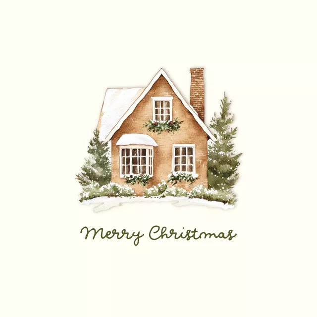 Kissen Cosy XMas Weihnachtshaus