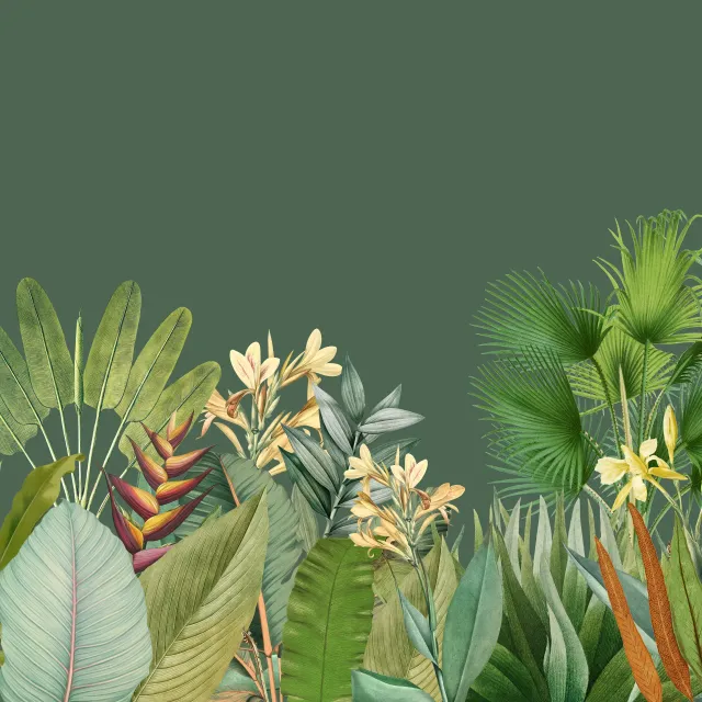 Bankauflage Tropischer Dschungel grün