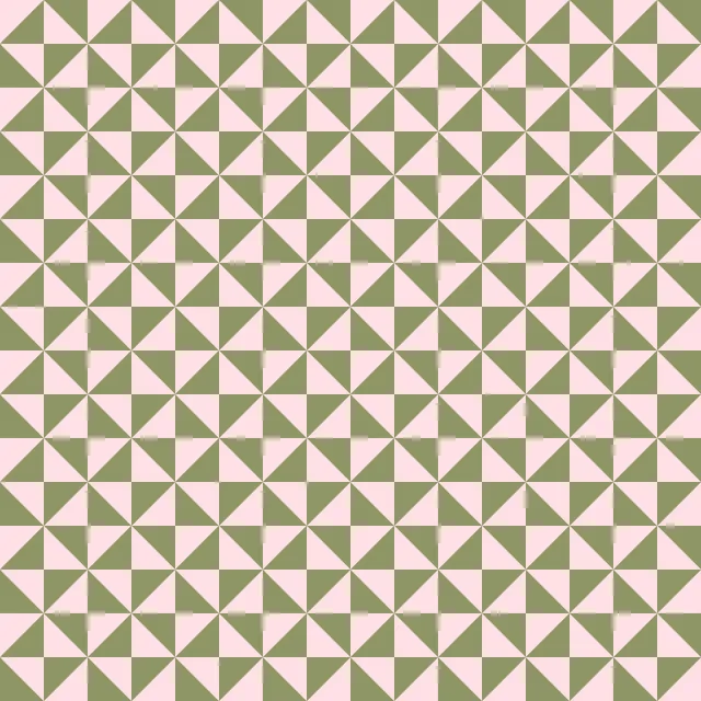 Tischset Dreiecke grün rosa