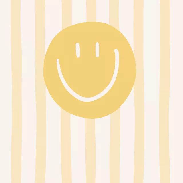 Kissen Smile Stripes buttermilk