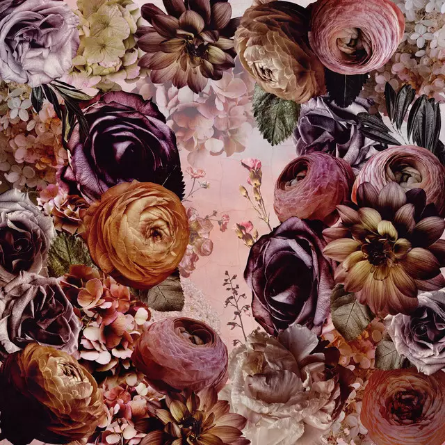 Kissen Üppige Herbstblüten