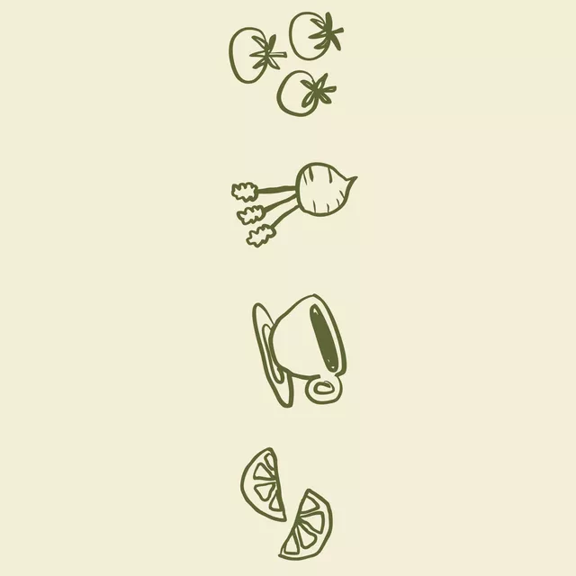 Tischläufer Brotzeit Pattern Beige Green