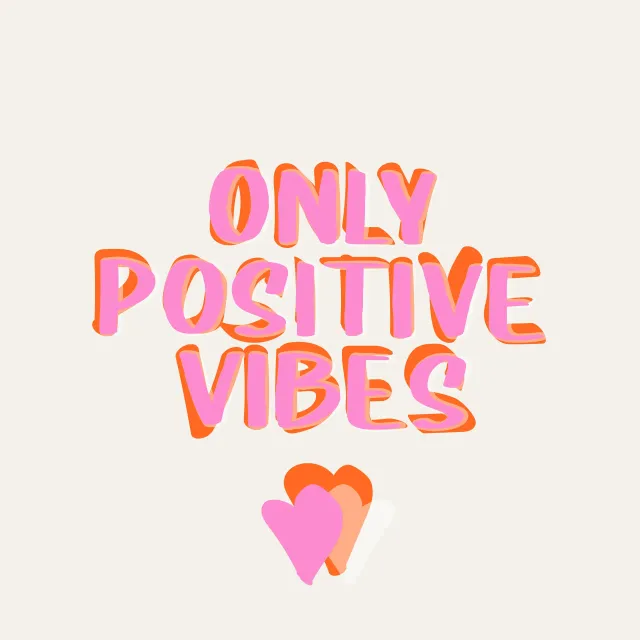 Kissen Pop-Art-Only-positive-Vibes