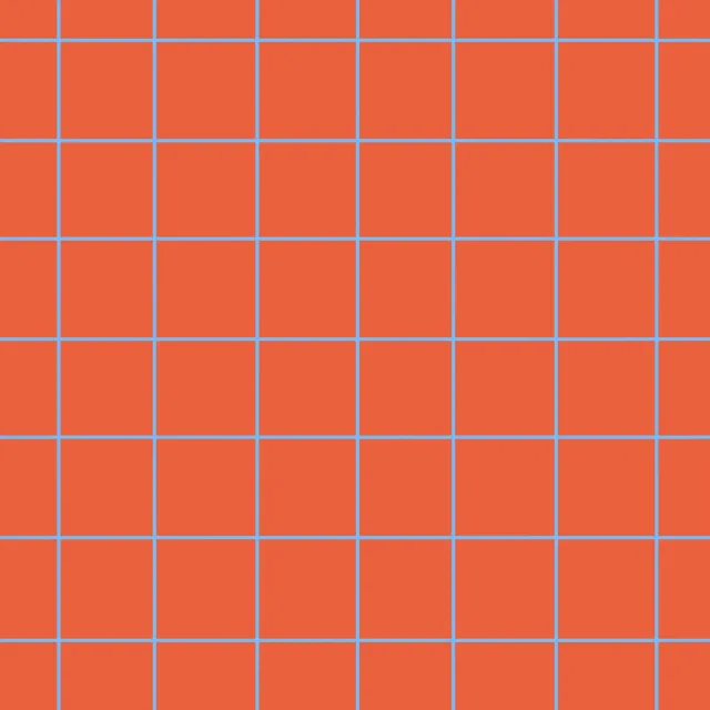 Sitzkissen Kariert Orange-Blau