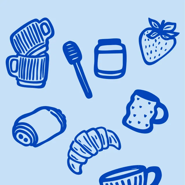 Geschirrtücher Wellenrand Hellblau