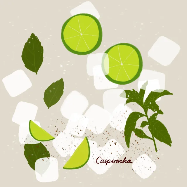 Kissen Caipirinha Close Up