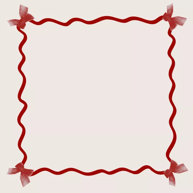 Kissen Rahmen mit Schleifen