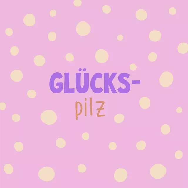 Kissen Herbstliebe Glückspilz typo