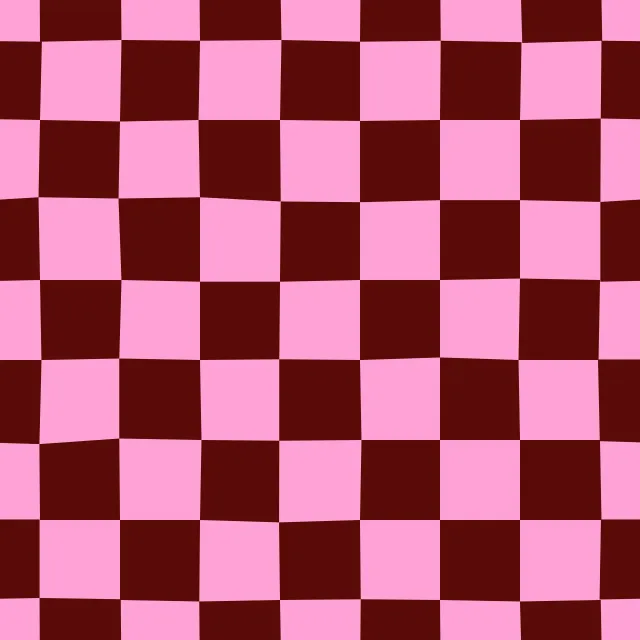 Bettwäsche Chess Pattern brown pink