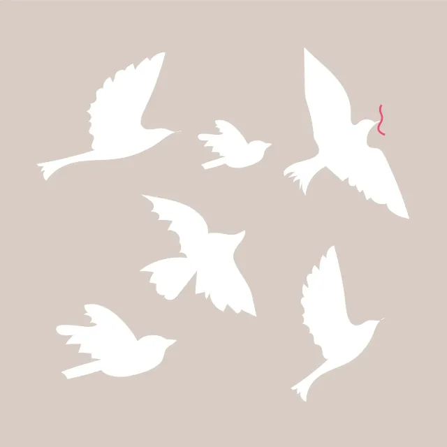 Servietten Early Bird Gets the Worm