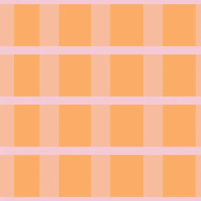 Bettwäsche Karo Orange Rosa