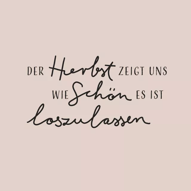 Servietten Herbst Loslassen