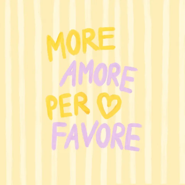Kissen More Amore Per Favore Streifen